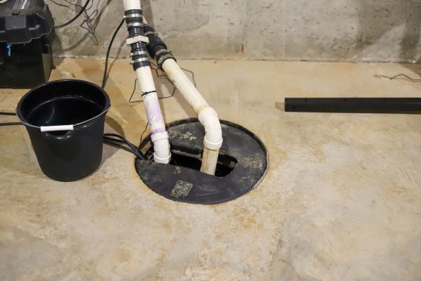 Basement Drainage Installation in Xenia